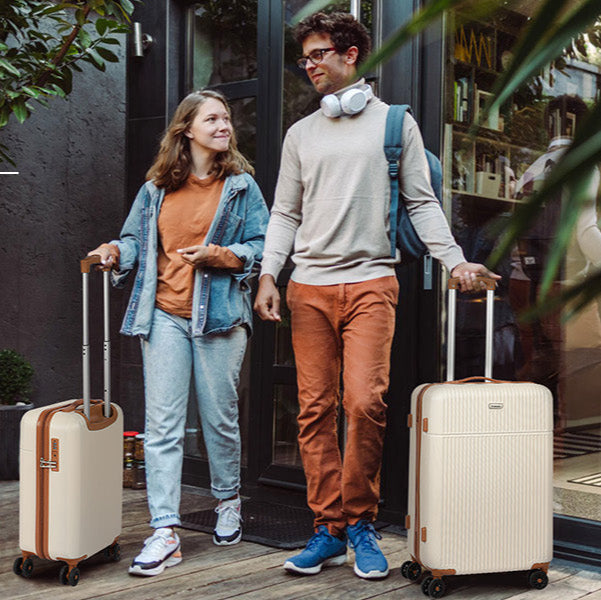 Searoute Large Suitcase Cream