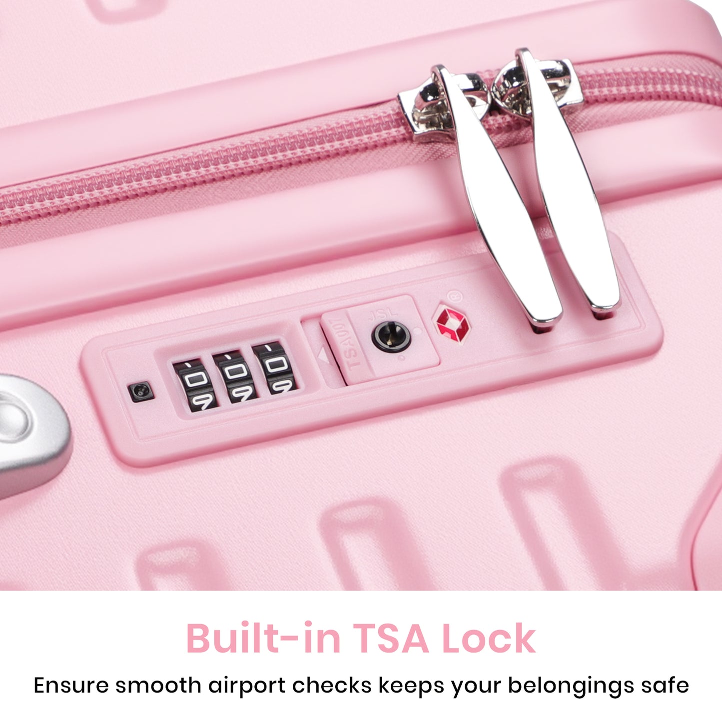 Tavoxda Carry-On Suitcase Pink New Model