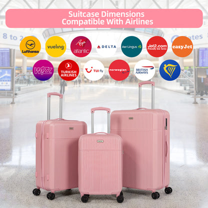 Searoute Large Suitcase Pink