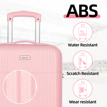Searoute Large Suitcase Pink