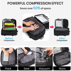 Reiserucksack mit Ladeanschluss und Pumpe