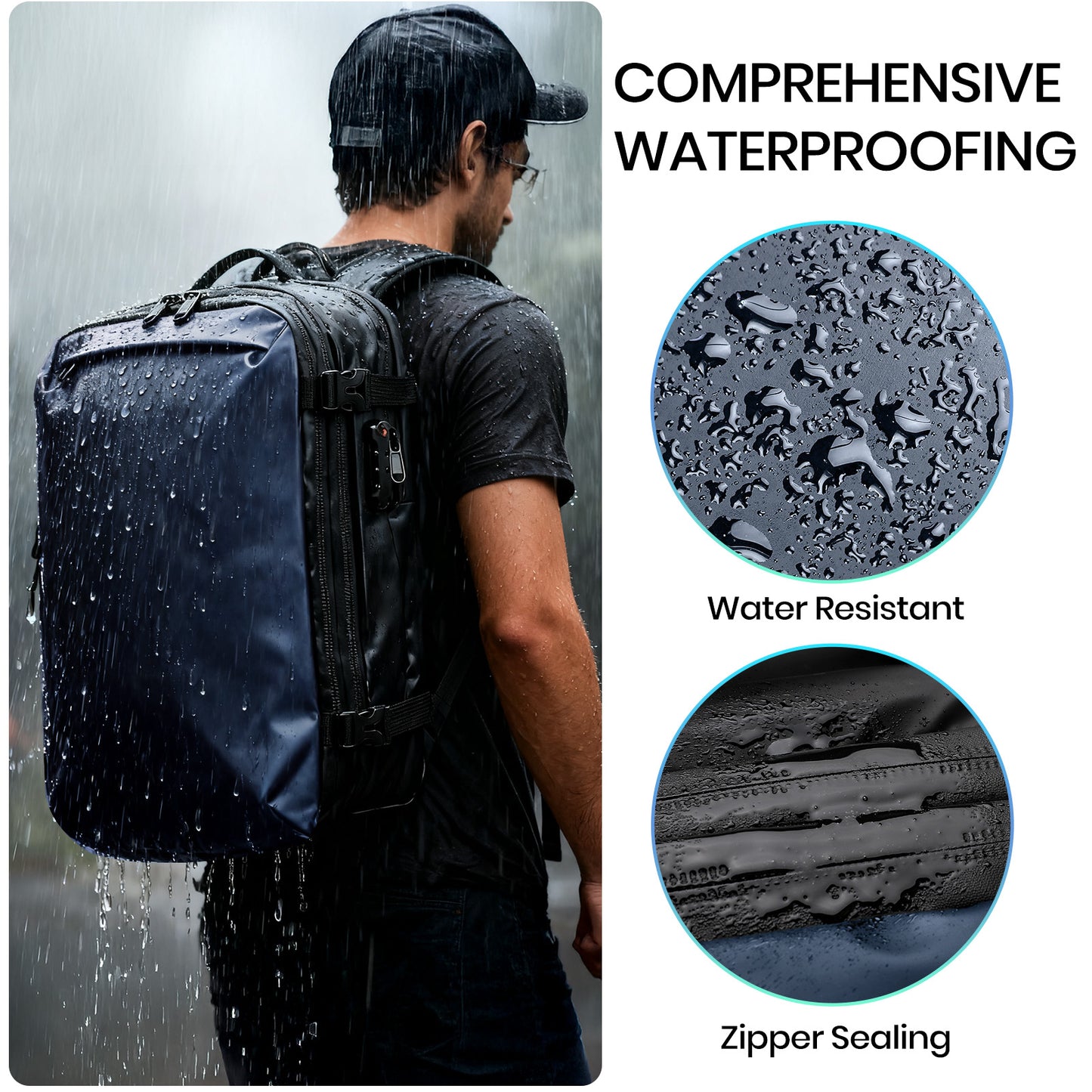 Expandable 30L-60L Vacuum Backpack with Pump