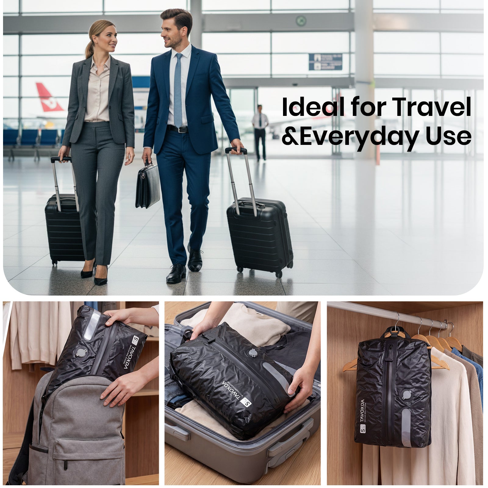 Vacuum Storage Bag with Wireless Portable Electric Air Pump - Tavoxda Luggage