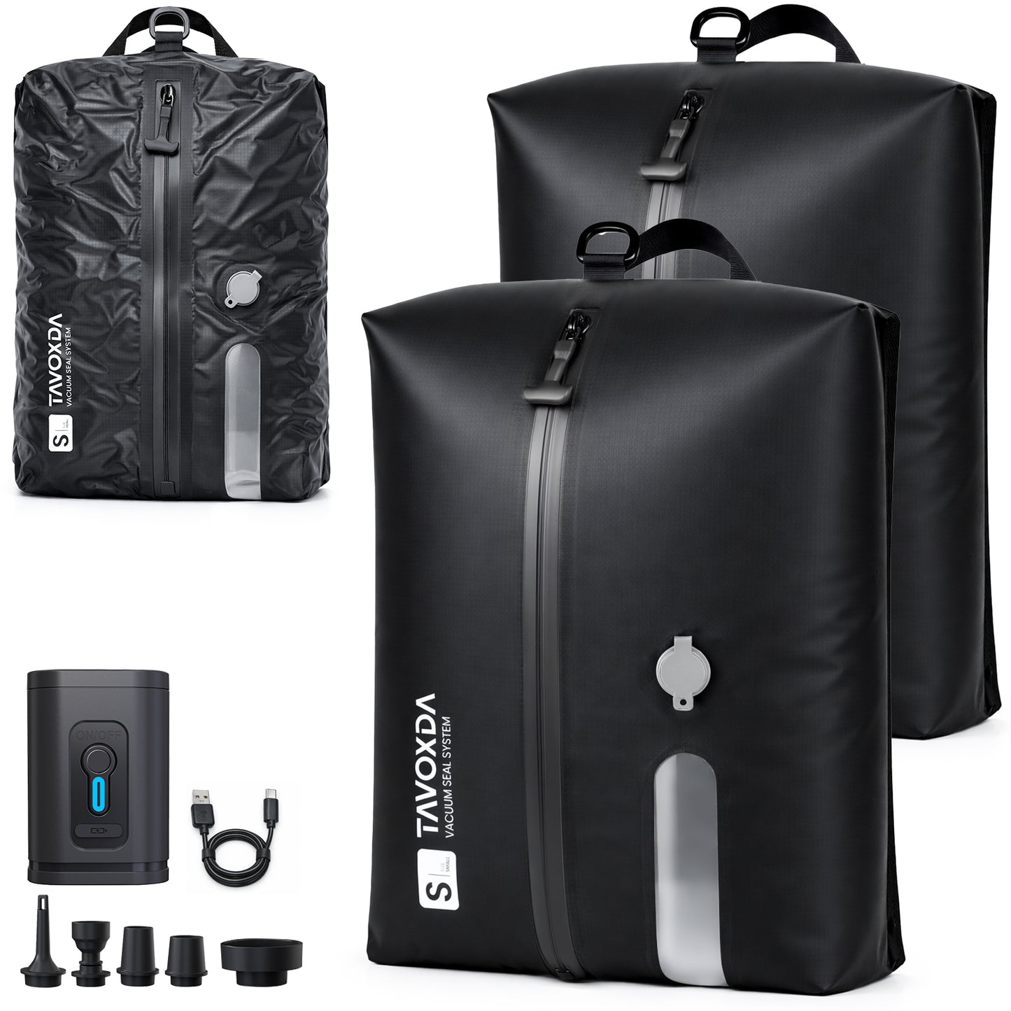 Vacuum Storage Bag with Wireless Portable Electric Air Pump - Tavoxda Luggage
