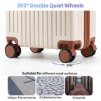Lightweight Hard Shell Cabin Suitcase with Cup Holder
