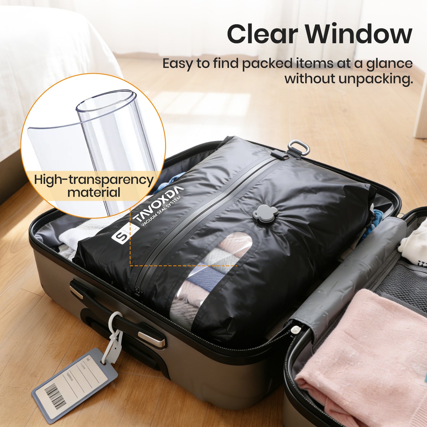 Vacuum Storage Bag with Wireless Portable Electric Air Pump - Tavoxda Luggage