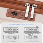 Lightweight Hard Shell Cabin Suitcase with Cup Holder
