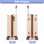 Lightweight Hard Shell Cabin Suitcase with Cup Holder