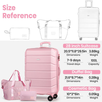Hard Shell Large Suitcase Sets 3 Piece