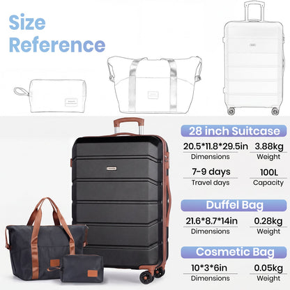 Hard Shell Large Suitcase Sets 3 Piece