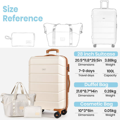 Hard Shell Large Suitcase Sets 3 Piece