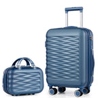 Tavoxda 20 Inch Cabin Suitcase Set Blue