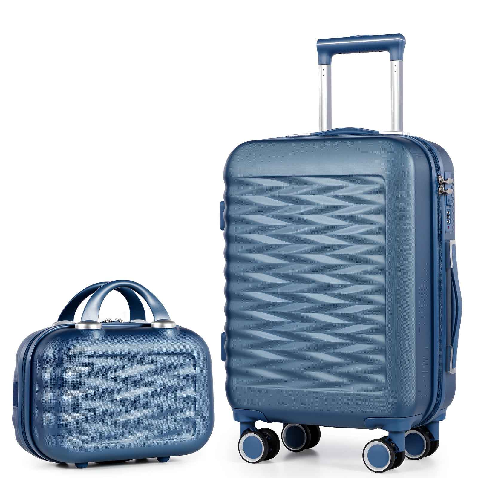 Tavoxda 20 Inch Cabin Suitcase Set Blue