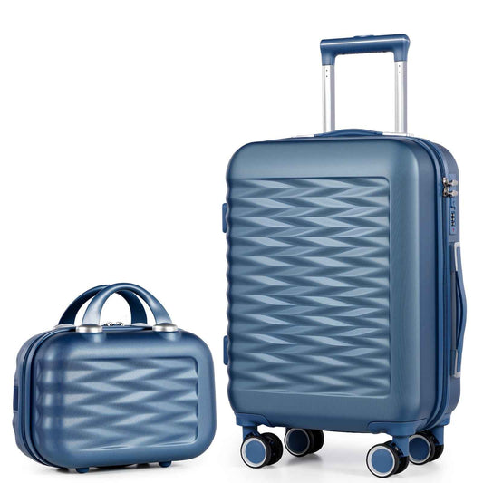 Tavoxda 20 Inch Cabin Suitcase Set Blue