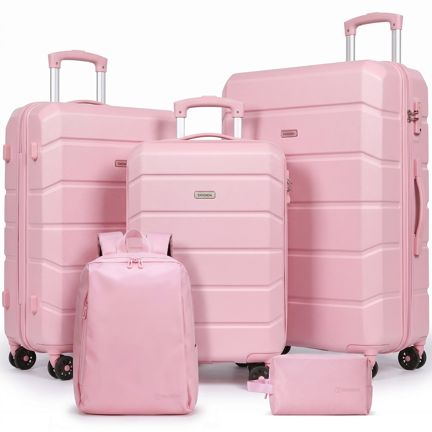 Lightweight Luggage Set with Travel Backpack