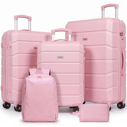 Lightweight Luggage Set with Travel Backpack