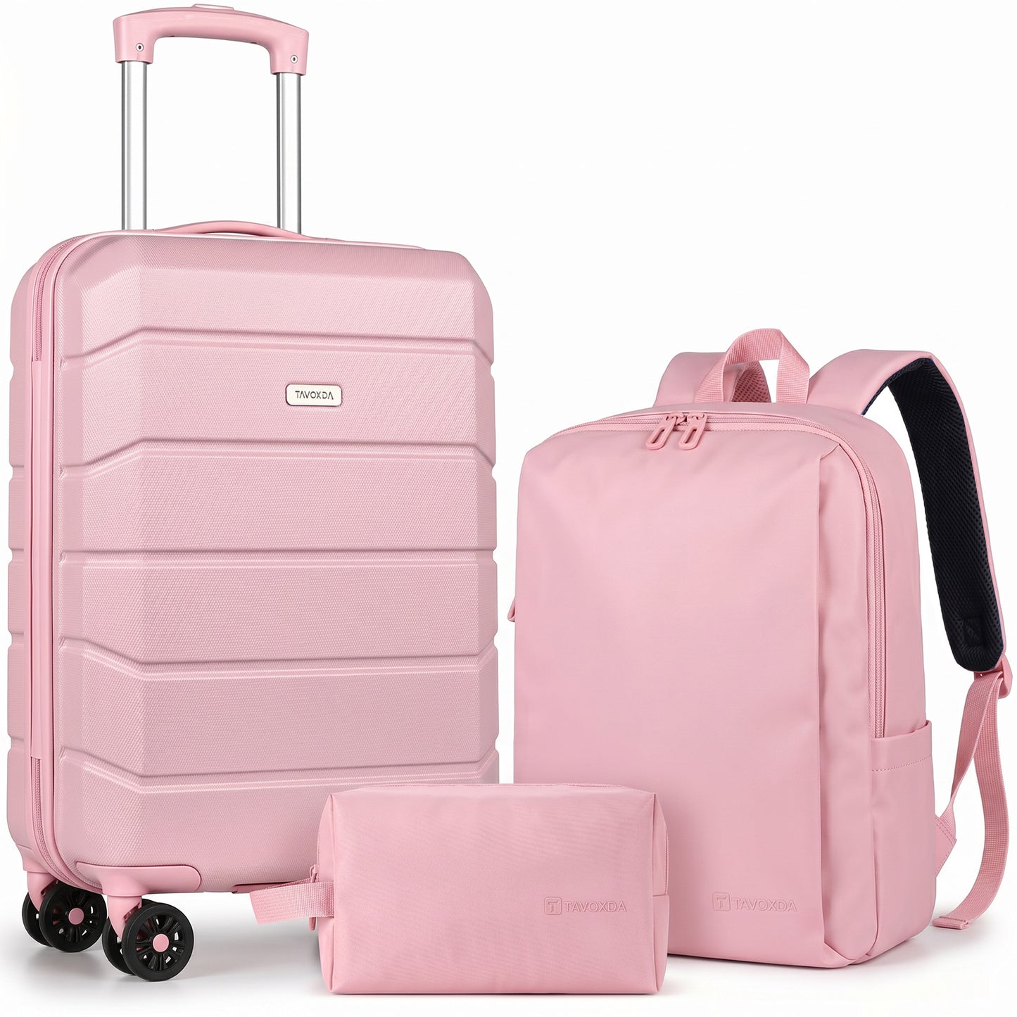 Lightweight Cabin Suitcase with Travel Backpack Set