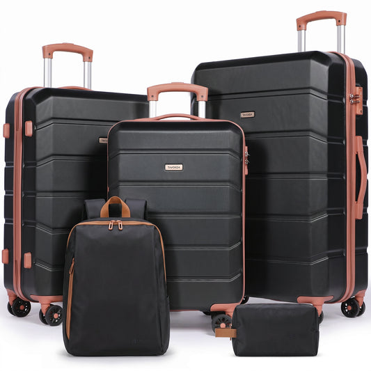Lightweight Luggage Set with Travel Backpack