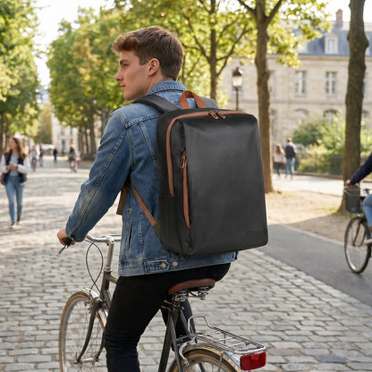 Lightweight Laptop Backpack with Toiletry Bag Black