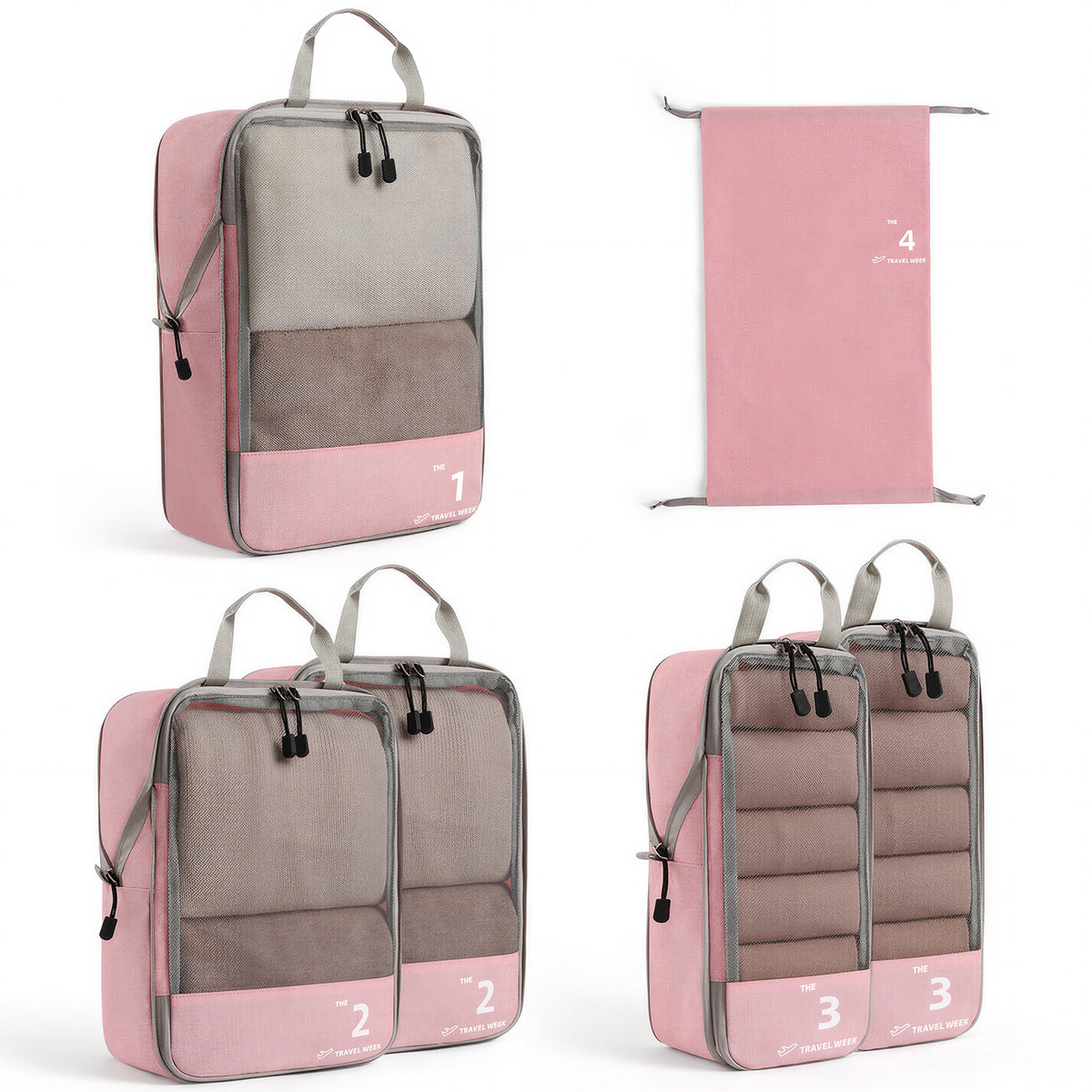 6-Piece Compression Packing Cubes