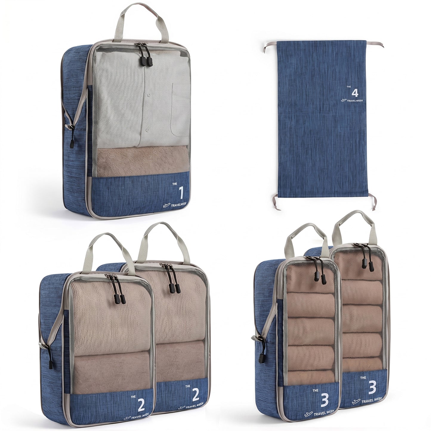 The Compression Packing Cubes 6 Pieces