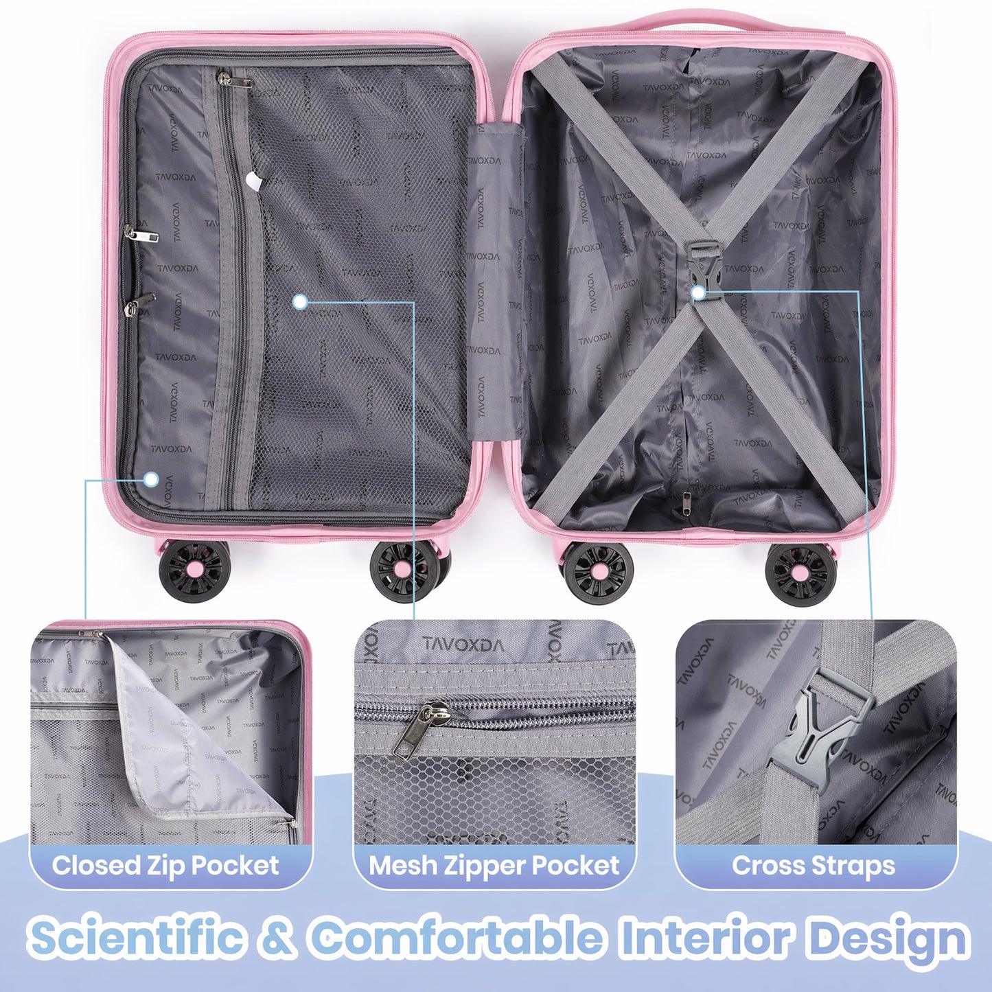 16 Inch Small Cabin Suitcase with Removable Wheels