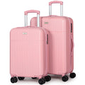 Hard Shell Lightweight Luggage Sets 2 Pink (21 inch & 24 inch)