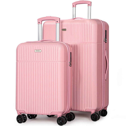 Hard Shell Luggage Sets 2 Pink (21 inch & 28 inch)