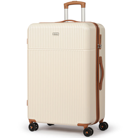 Searoute Large Suitcase Cream