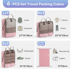 6-Piece Compression Packing Cubes