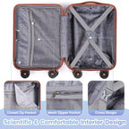 16-Inch Underseat Cabin Suitcase with Removable Wheels