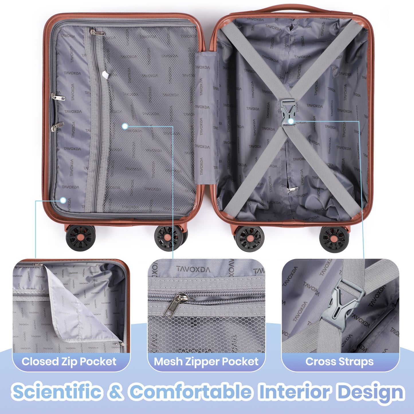 16 Inch Small Cabin Suitcase with Removable Wheels