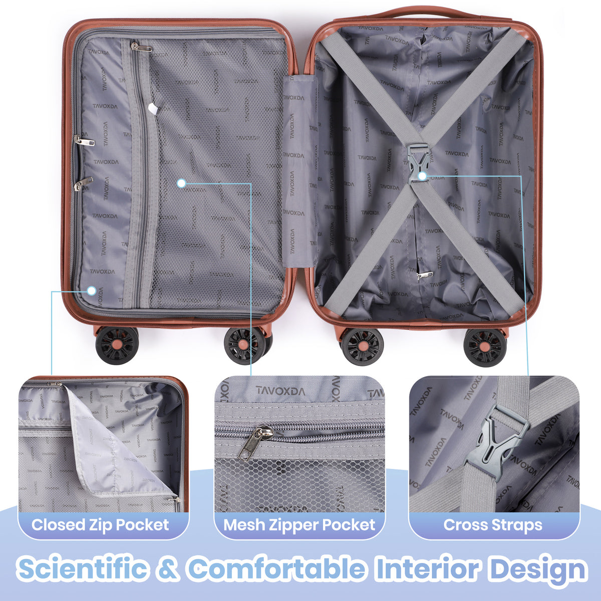 16-Inch Underseat Cabin Suitcase with Removable Wheels