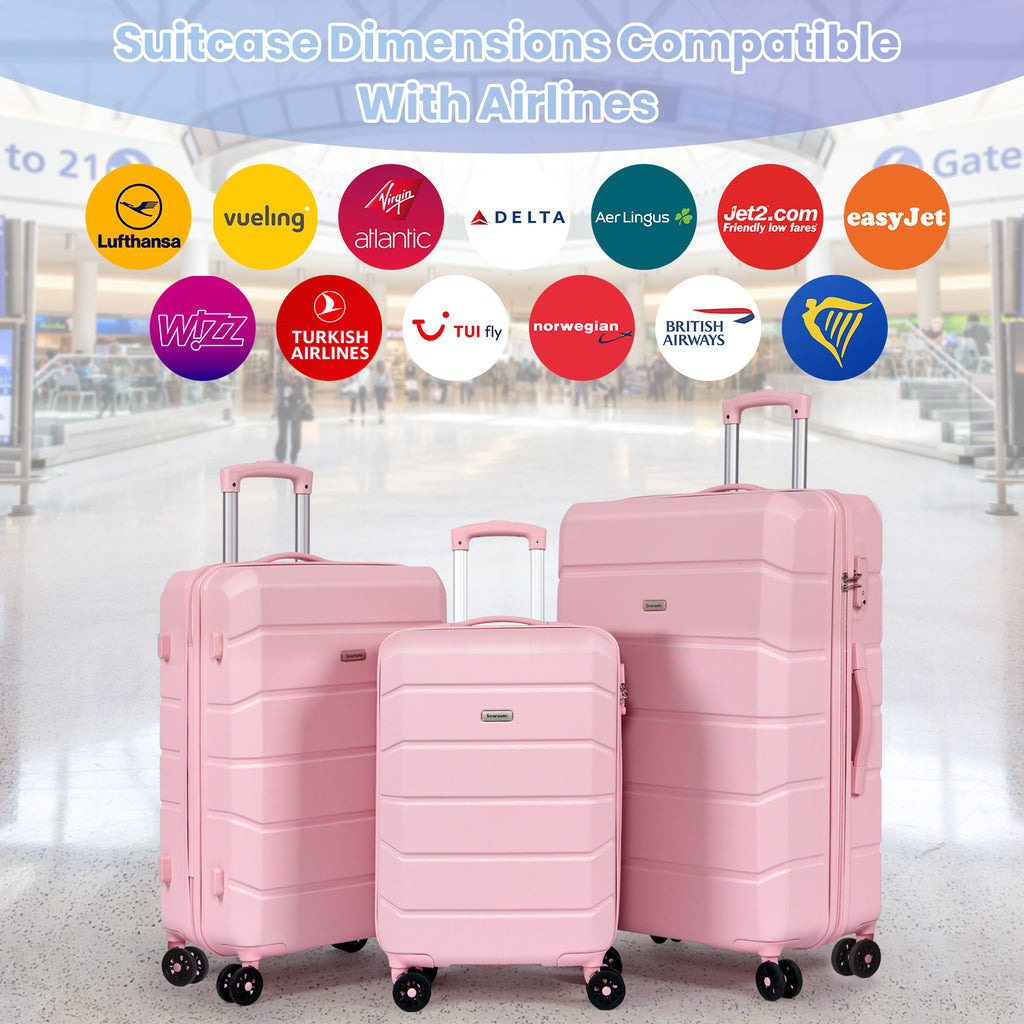 5-Piece Hard Shell Suitcase Set with Backpack & Toiletry Bag
