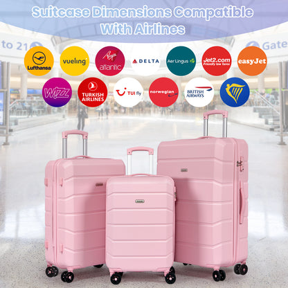 Lightweight Luggage Set with Travel Backpack