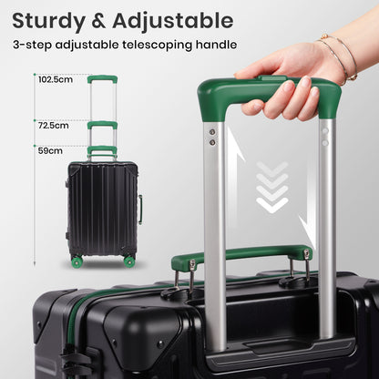 Tavoxda Cabin Suitcase Black New Model