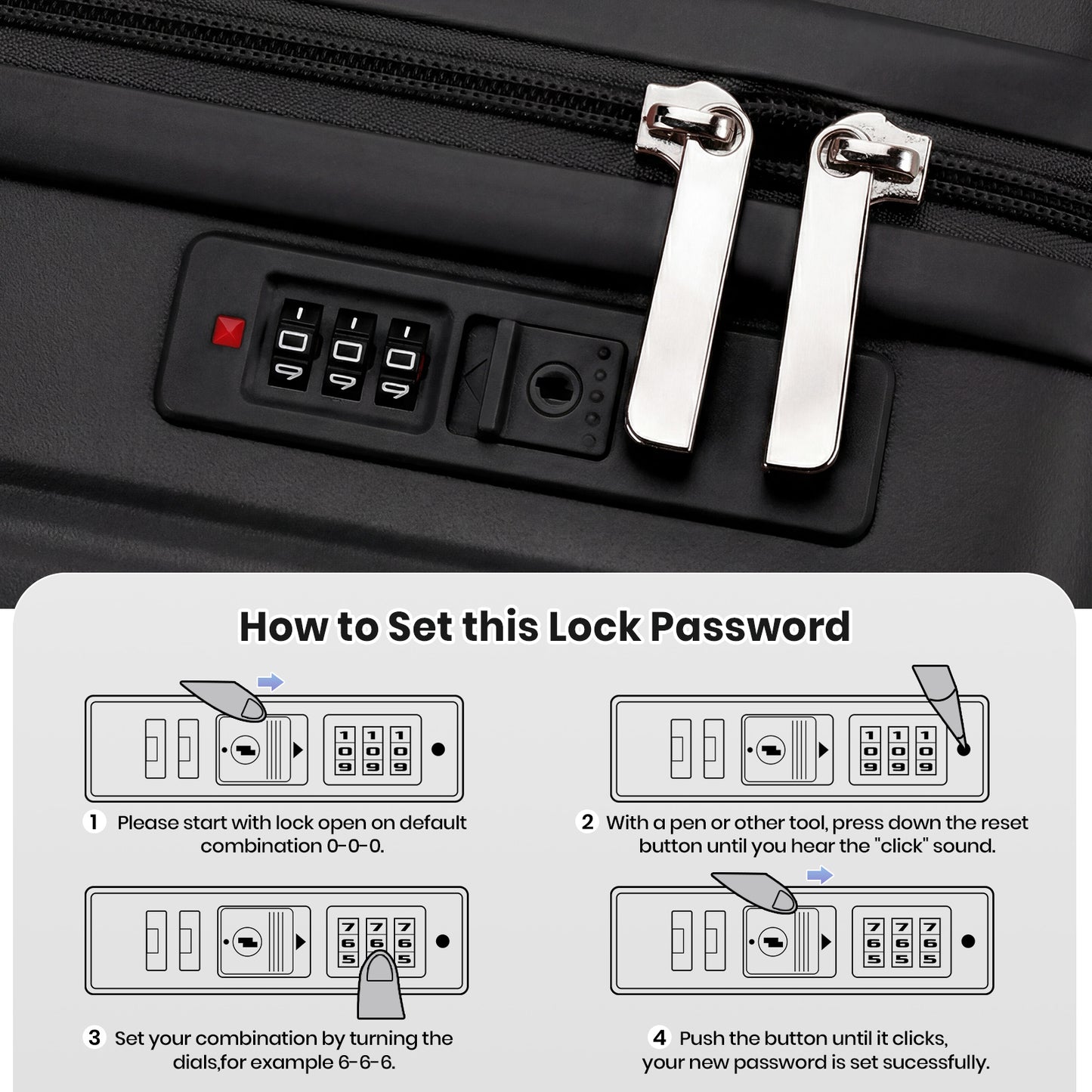 Lightweight Hard Shell Cabin Suitcase with Cup Holder