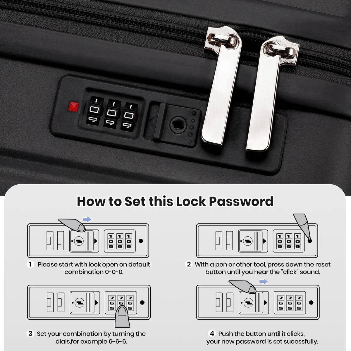 Lightweight Hard Shell Cabin Suitcase with Cup Holder