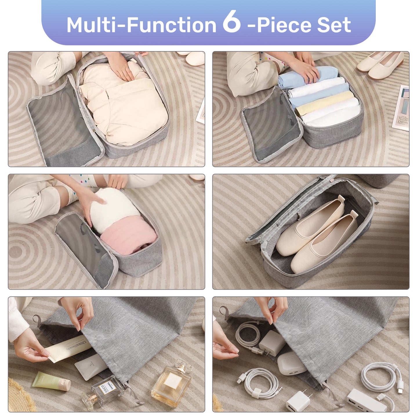 The Compression Packing Cubes 6 Pieces