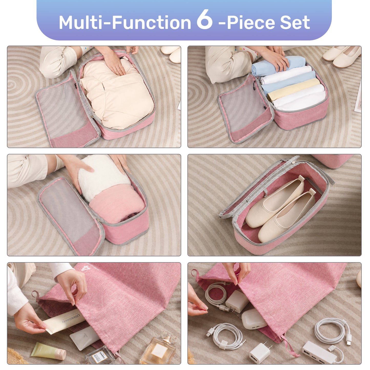 The Compression Packing Cubes 6 Pieces