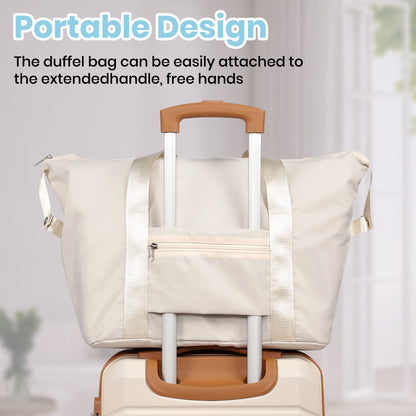 Searoute Suitcase Sets of 5 Piece in Cream