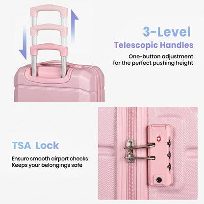 Lightweight Luggage Set with Travel Backpack