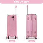 Lightweight Hard Shell Cabin Suitcase with Cup Holder