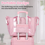Duffel Bag & Toiletry Case Pink