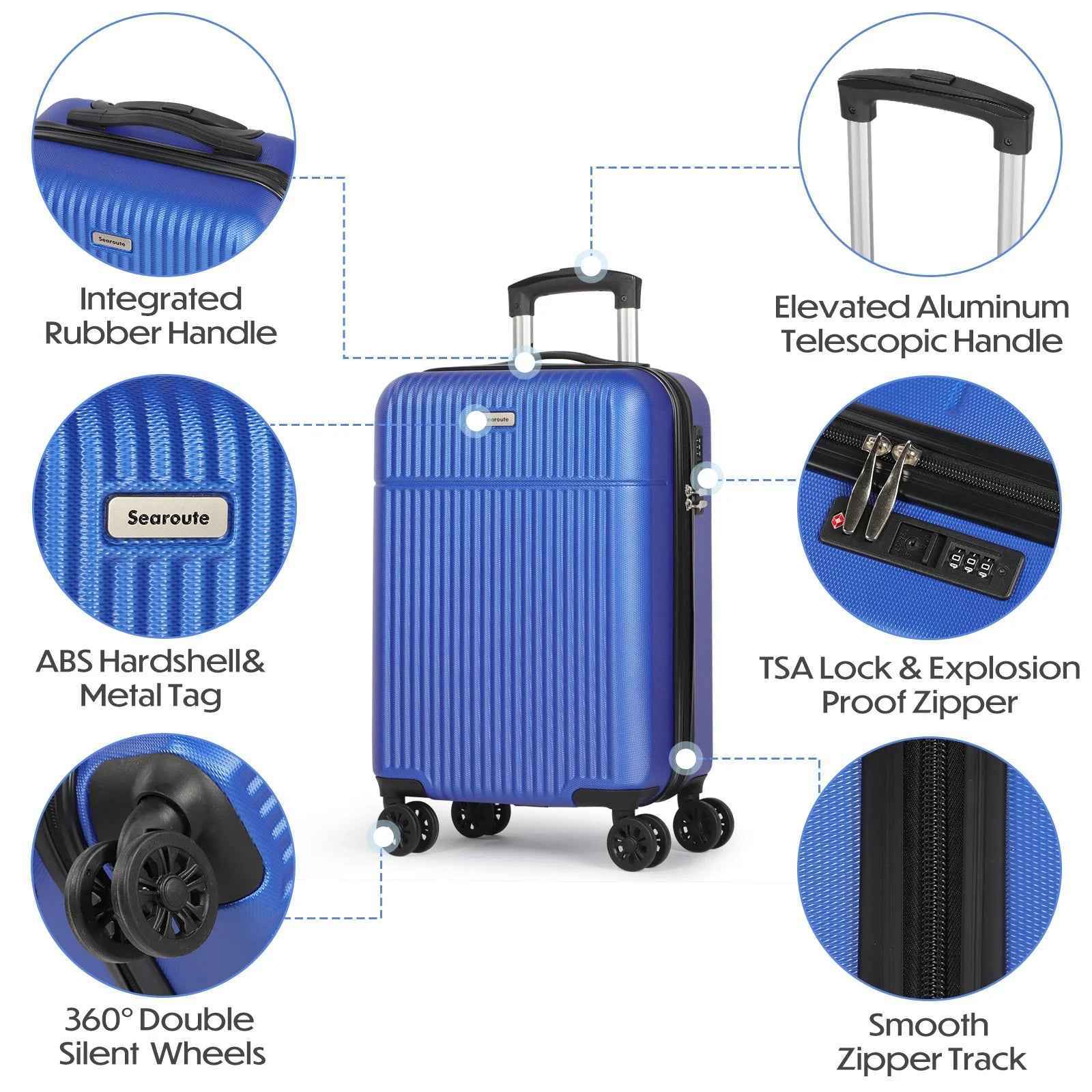 Lightweight Hand Luggage Blue
