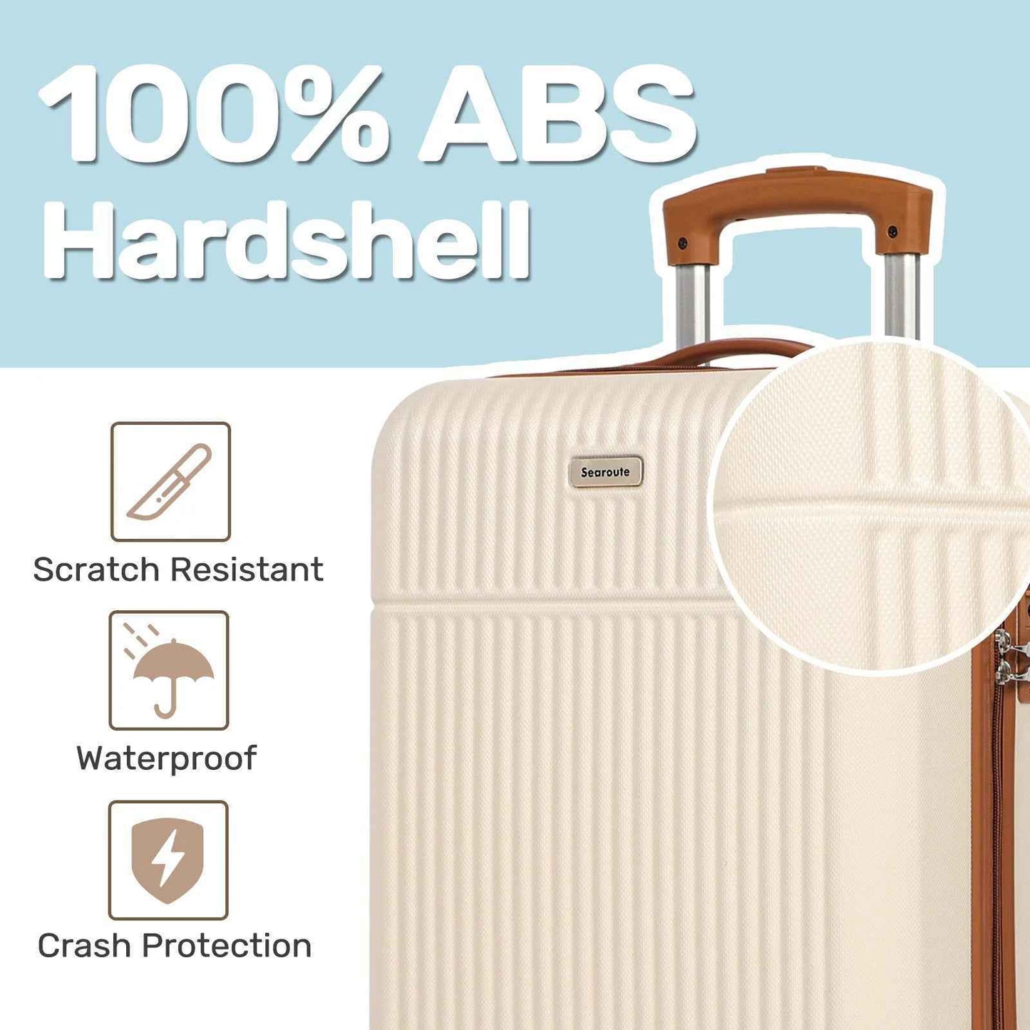 Hard Shell Lightweight Luggage Sets 2 (21 inch & 24 inch)