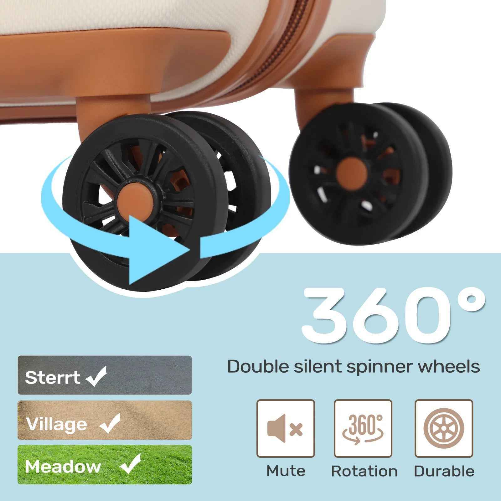 Hard Shell Lightweight Luggage Sets 2 (21 inch & 24 inch)