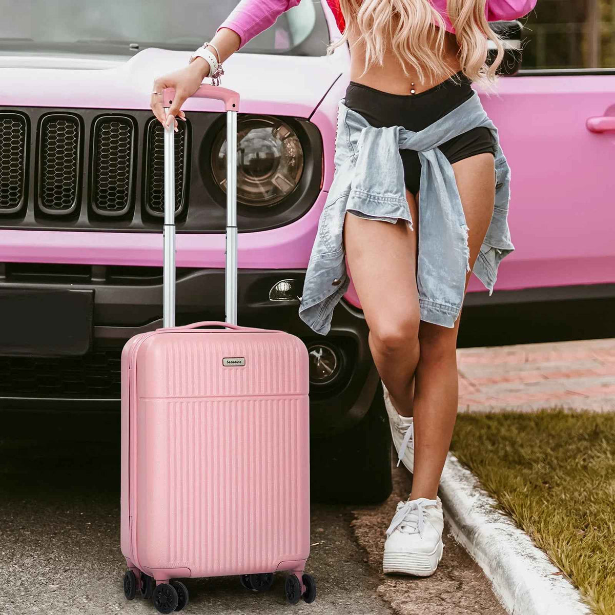 Lightweight Pink Hand Luggage for Effortless Travel