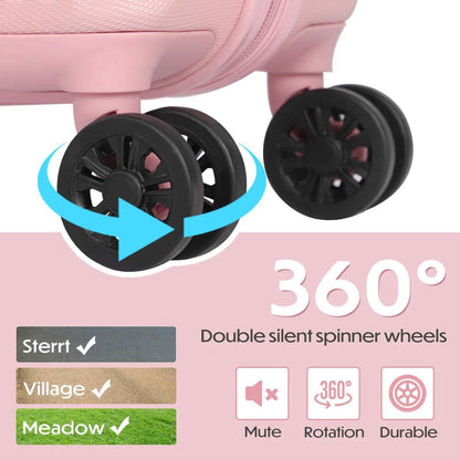 Hard Shell Luggage Sets 2 Pink (21 inch & 28 inch)