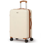 24 Inch Suitcase Pink Cream